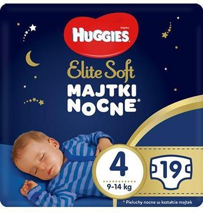 Huggies Elite Soft Overnightes Pieluchomajtki Rozmiar 4, 19Szt.