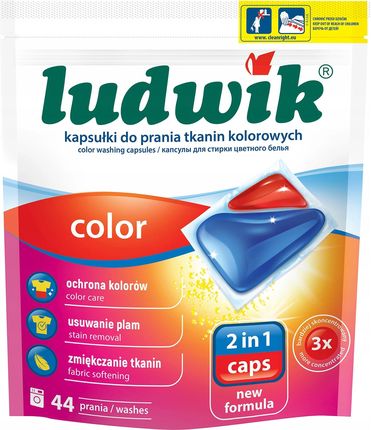 Ludwik Kapsułki do prania kolor Color 2in1 44szt