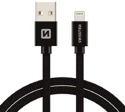 Swissten Kabel USB - Lightning 2m Czarny (71523301)