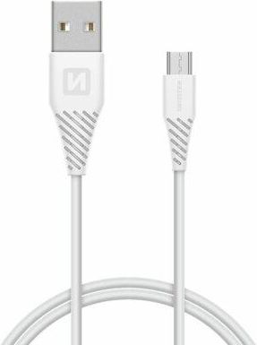 Swissten Kabel USB - Micro USB 1,5m Biały (71504300)