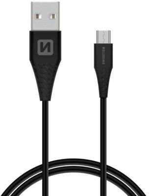 Swissten Kabel USB - Micro USB 1,5m Czarny (71504303)