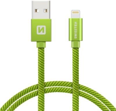 Swissten Kabel USB - Lightning 1,2m Zielony (71523207)