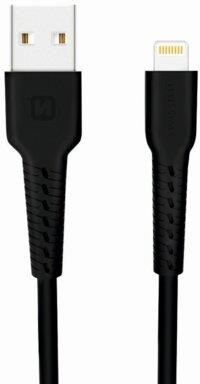 Swissten Kabel USB - Lightning 1m Czarny (71505540)