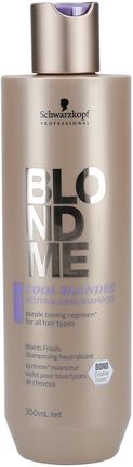 Schwarzkopf Blondme Bond Shampoo Cool Blondes Szampon Do Zimnych Blondów Regeneruje Wiązania 300 ml