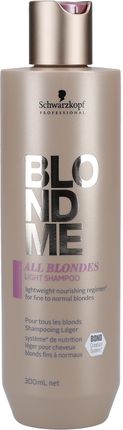 Schwarzkopf Blondme Bond Light Shampoo All Blondes Lekki Szampon Nawilżający I Wzmacniający Wiązania 300 ml