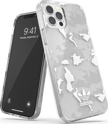 Adidas OR SnapCase Camo iPhone 12/12 Pro przezroczysty/biały (43705)