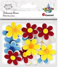 Zdjęcie Titanum Filcowe Kwiatki 3D Mix 15Szt - Luboń