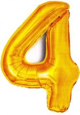 Zdjęcie Mk Trade Balon Foliowy Złoty Cyfra 3 Wys 81Cm Bcf-955-4 - Łódź