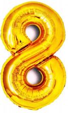 Zdjęcie Mk Trade Balon Foliowy Złoty Cyfra 8 Wys 81Cm Bcf-955-8 - Łódź