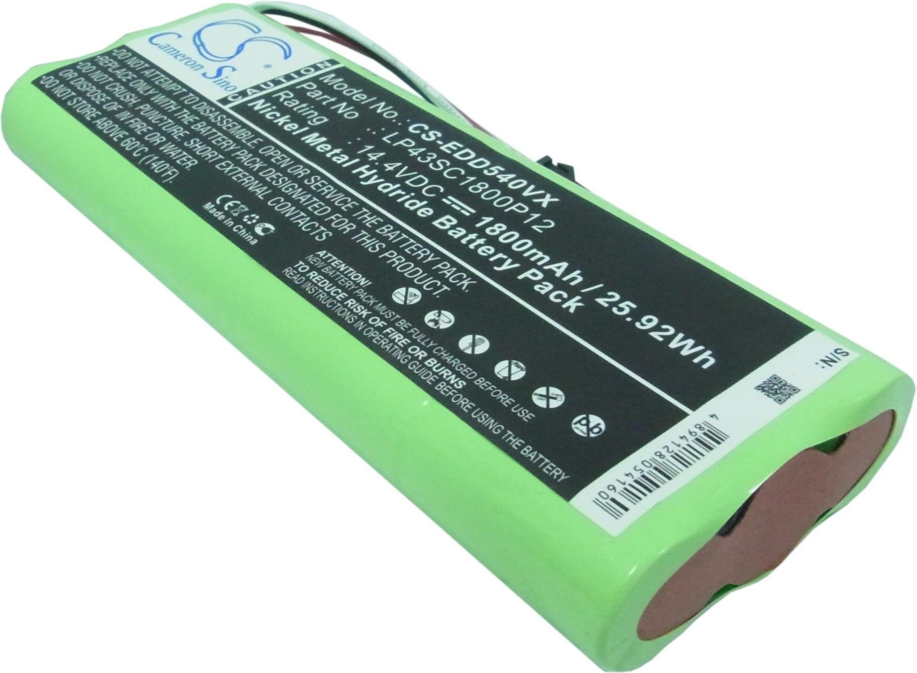 14.4V 4500mAh Ni-MH Akku Für Ecovacs Deebot Staubsaugerroboter – Kompatibel Mit D523, D540, D550, D560, D570, D580 Modelle