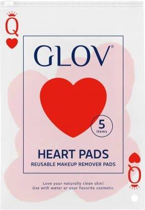 GLOV Heart Pads Waciki do usuwania makijażu wielorazowego użytku 5 szt.