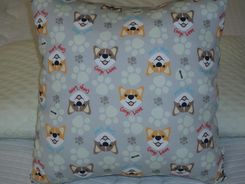 Zdjęcie Poduszka dekoracyjna Hevea Milusie (Corgi szare) Pokrowiec Corgi szare Rozmiar 60/60 - Tuliszków