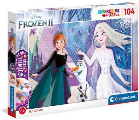Clementoni Puzzle 104El Z Ozdobami Kraina Lodu Frozen 2 20182