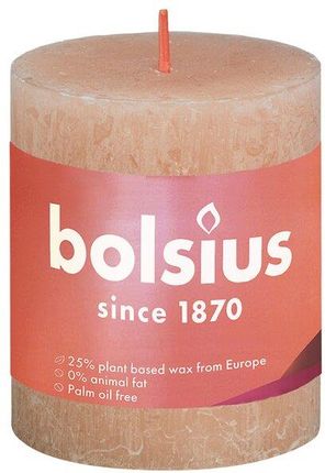 Bolsius Świeca Rustic Mglisty Róż 80/68mm 6629737