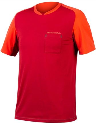 Endura Koszulka Z Krótkim Rękawem Gv500 Foyle T Czerwony-Pomarańczowy M
