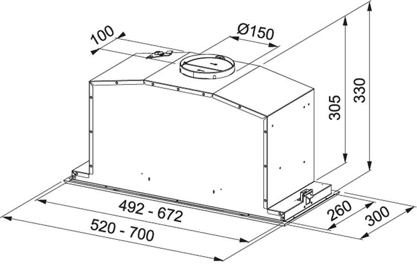 фото Вытяжка встраиваемая Franke Box Plus FBI 747 XS 305.0590.106