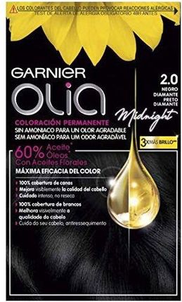 Garnier Olia 2.0 Farba do włosów bez amoniaku Black Diamond