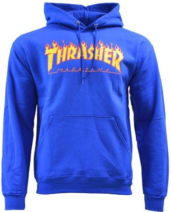 Thrasher Flame Logo Hooded Royal Blue Hoodie 144839