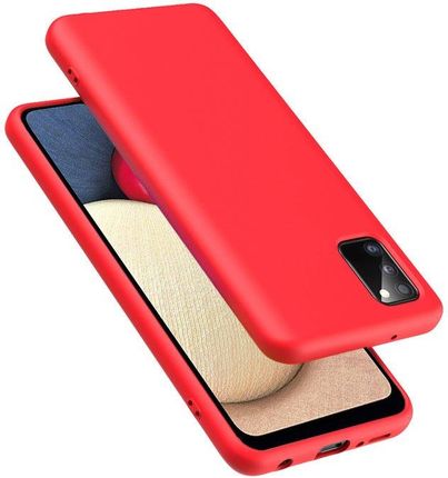 Erbord Etui do Samsung Galaxy A02s Silicone Lite Red