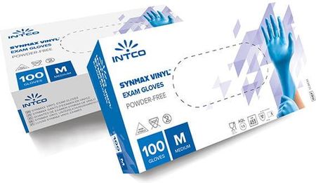 Intco Synmax Rękawice Winylowo-Nitrylowe Pf R. M Diagnostyczne Bezpudrowe 100szt.