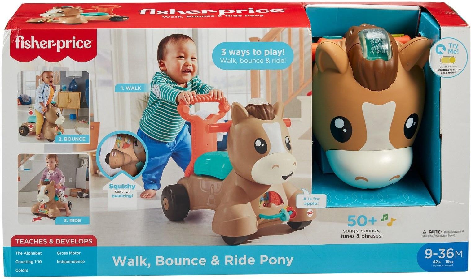 Fisher-Price Spacerowy kucyk Pchacz-Jeździk GWM20