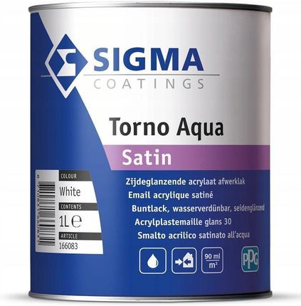 Sigma Coatings Torno Aqua Satin 1L Biała