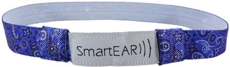 Smartear Opaska EasyFlex do apratów słuchowych i/lub procesorów mowy - niebieska wzorki Rozmiar M