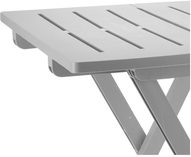 Progarden Stół składany balkonowy jasno szary 50cm - zdjęcie 2 Progarden Stół składany balkonowy jasno szary 50cm