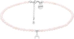 Sotho Choker z pereł naturalnych z małym srebrnym księżycem N3072 - zdjęcie 1