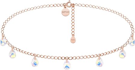 Sotho Choker z różowego złota opalizującymi kryształami SWAROVSKI® CRYSTAL N2315