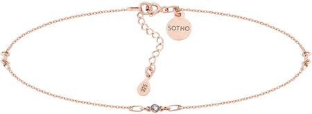 Sotho Choker z różowego złota z bezbarwnymi kryształami SWAROVSKI® CRYSTAL N2904