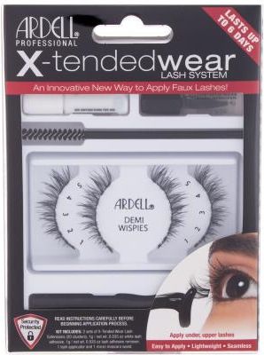Ardell XTended Wear Lash System Demi Wispies zestaw zestaw Black