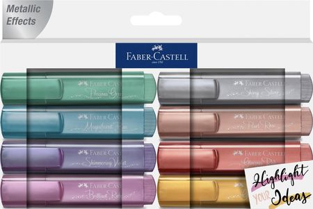 Faber-Castell Zakreślacze 1546 Creativ Studio Faber-Castell 8 Kolorów Metalicznych