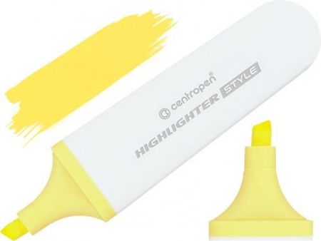 Centropen Zakreślacz Style Soft 6252 Pastel Żółty