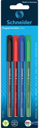 Schneider Długopis Vizz M 4Szt. Blister Mix Kolorów