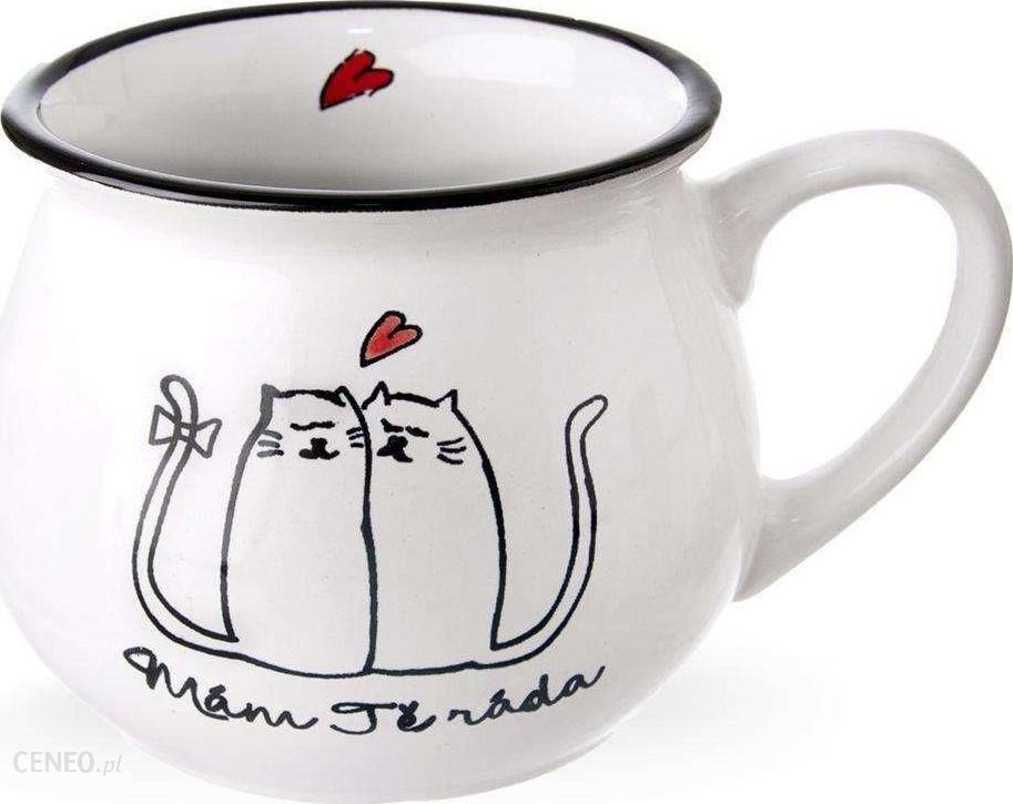Orion Kubek Ceramiczny Koty Kotki Z Uchem 300Ml Do Kawy Herbaty