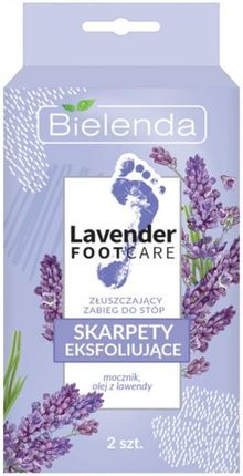 Bielenda Lavender Foot Care Skarpety Eksfoliujące Złuszczający Zabieg Do Stóp 2szt