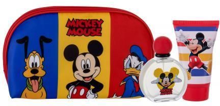 Disney Mickey Mouse Zestaw Woda Toaletowa 50Ml + Żel Pod Prysznic 100Ml + Kosmetyczka Dla Dzieci