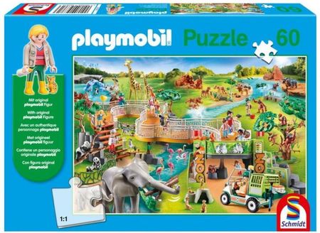 Schmidt Puzzle Playmobil Zoo Figurka 60 Elementów