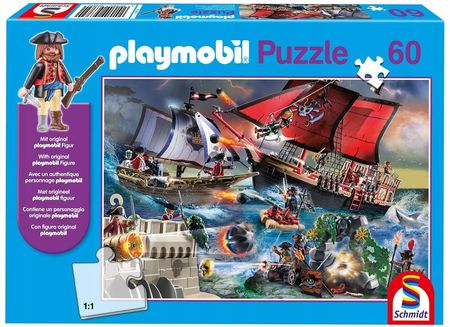 Schmidt Puzzle Playmobil Piraci Figurka 60 Elementów