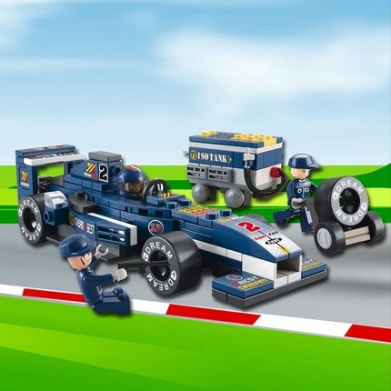 Sluban Klocki Formula 1 Wyścigi Samochód Auto