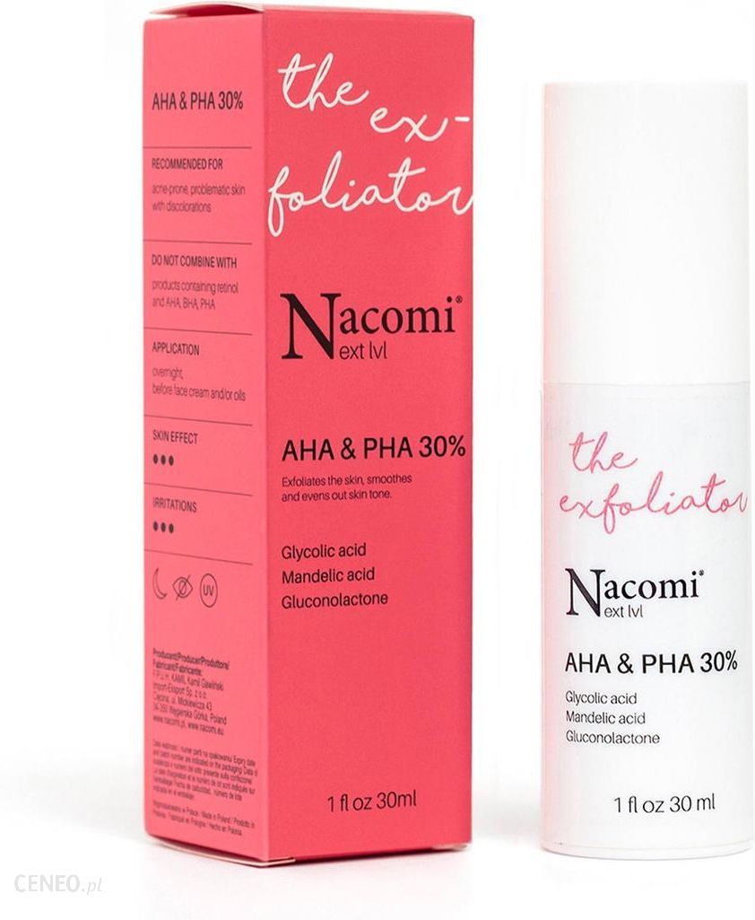 Nacomi Next Level - Peeling kwasowy z 30% kompleksem kwasów AHA i PHA 30 ml