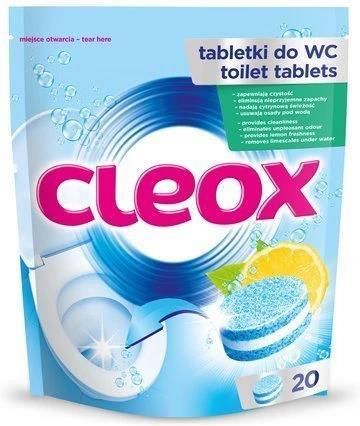 Tabletki do Wc cytryna - mięta 20x25g Cleox