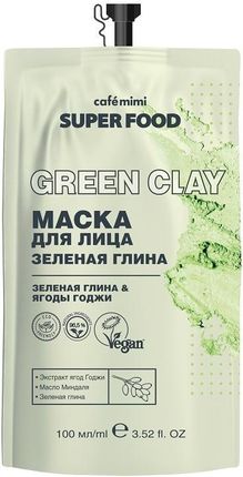 CAFE MIMI Maska do Twarzy Zielona Glina 100 ml