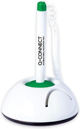 Q-Connect Długopis Na Sprężynce Antybakteryjny Stojący Samoprzylepny Biały