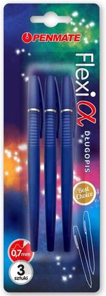 Penmate Długopis Flexi Alpha Niebieski 3szt.