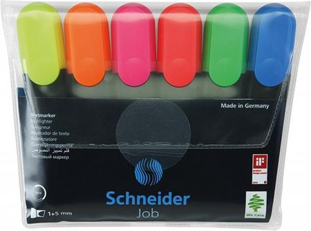 Schneider Zakreślacze 6 Kolorów Mix
