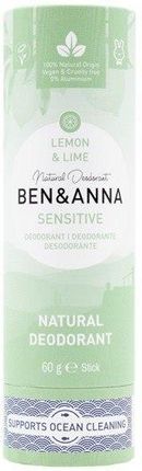 Ben&Anna Naturalny Dezodorant Bez Sody Lemon&Lime 60g