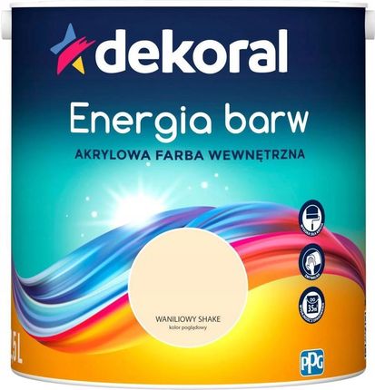 Dekoral Energia Barw Waniliowy Shake 2,5L