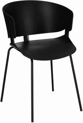 Elior Minimalistyczne Krzesło Czarne Nalmi 14745